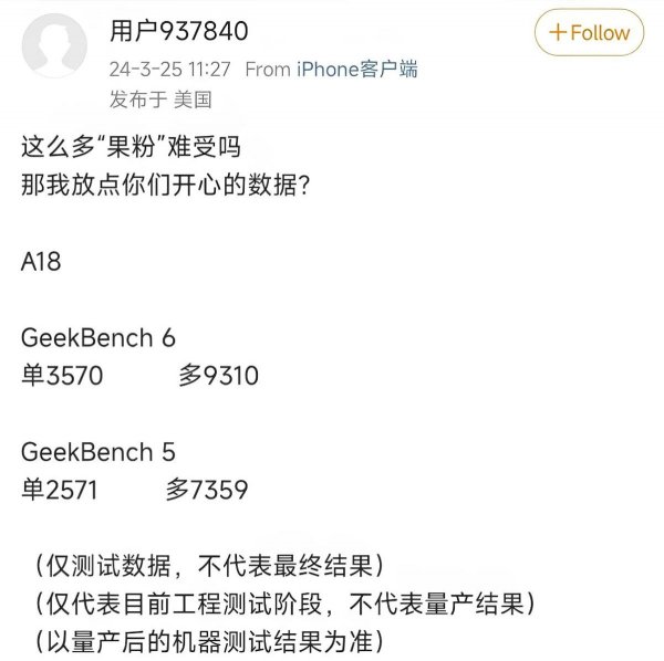 З’явилися результати тестів продуктивності Apple A18 Pro в Geekbench