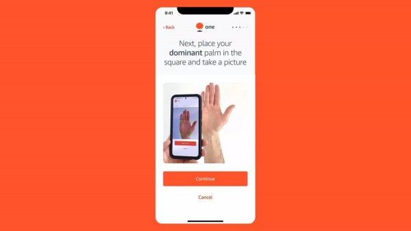 Служба сканування долонь Amazon тепер дозволяє реєструватися з телефону