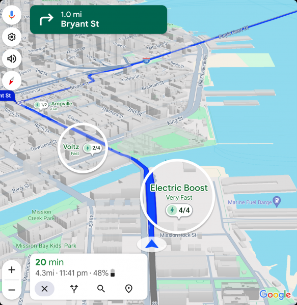 Карти Google підтянуть ШІ, щоб допомогти водіям знайти зарядні станції для електромобілів