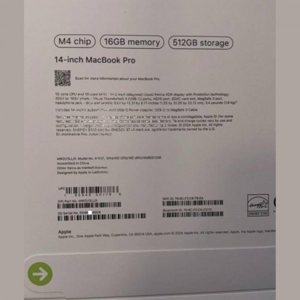 
Неанонсированный Apple MacBook Pro с процессором M4 продают в Facebook 