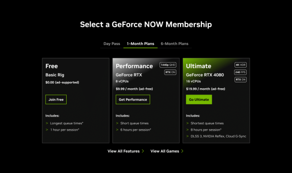 
			Nvidia анонсировала ежемесячные ограничения для GeForce Now, дополнительные часы будут платными			