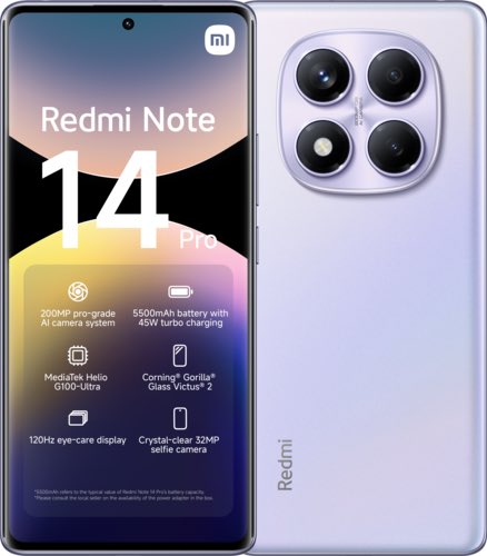 
			Глобальные Xiaomi Redmi Note 14 4G и 14 Pro 4G «засветились» в сети — MediaTek Helio G99 Ultra и цена €240			