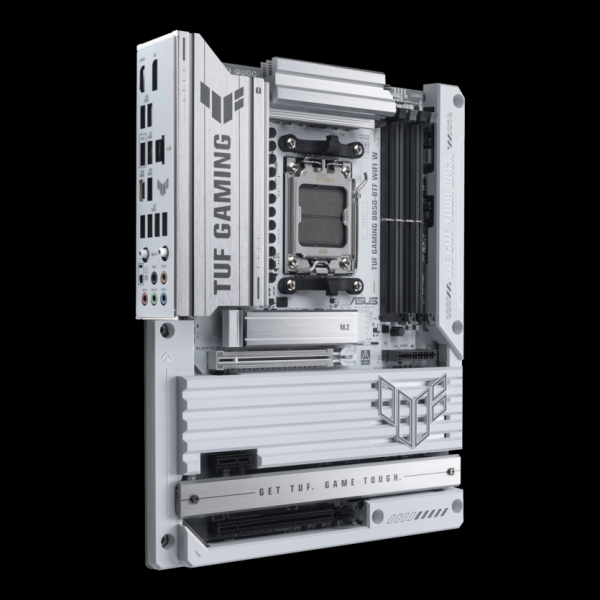Asus представила TUF GAMING B850-BTF — первую материнскую плату со скрытыми соединениями, разъемом GPU на 600 Вт и новым фиксатором PCIe