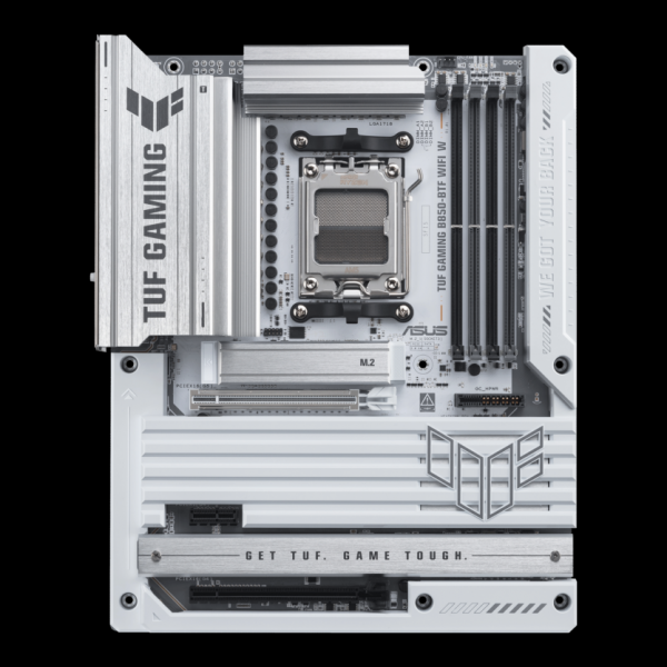 Asus представила TUF GAMING B850-BTF — первую материнскую плату со скрытыми соединениями, разъемом GPU на 600 Вт и новым фиксатором PCIe