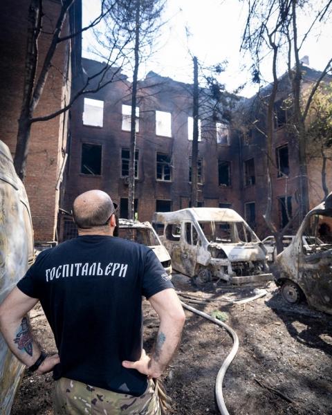 Росіяни знищили базу «Госпітальєрів» у Павлограді. Обійшлося без постраждалих