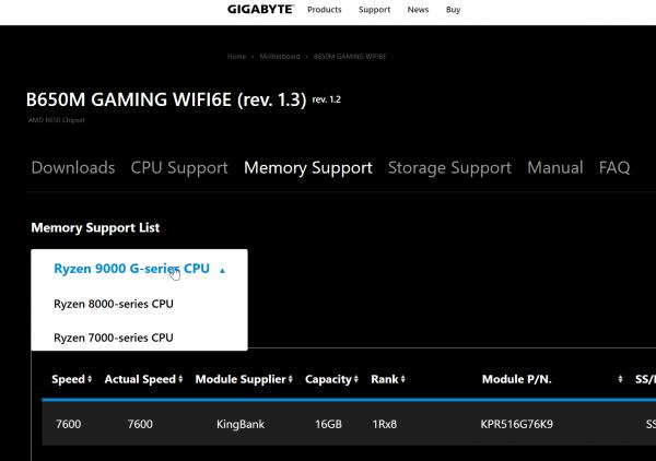 Чипы AMD Ryzen 9000G с мощным GPU выйдут уже в этом году – если верить данным Gigabyte
