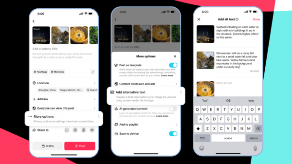 TikTok запускає новий інструмент - ALT-текст, згенерований штучним інтелектом