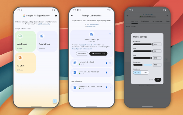Google випустив застосунок, який дозволяє завантажувати та запускати моделі штучного інтелекту локально