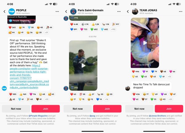 TikTok тестує власну версію «трансляційних каналів» Instagram