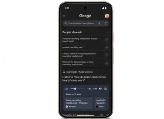 Google тестує аудіоогляди для пошукових запитів