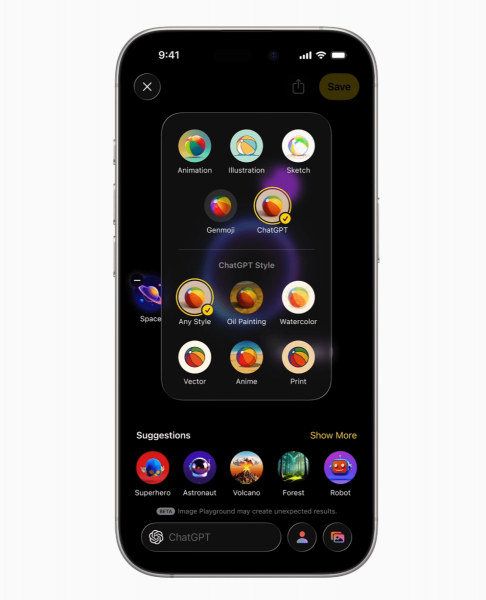 Apple рятує Image Playground завдяки підтримці ChatGPT