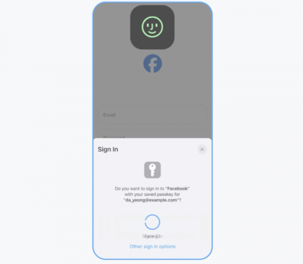 Facebook незабаром запровадить підтримку ключів доступу на Android та iOS
