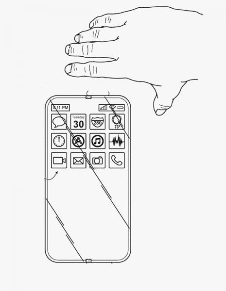 Apple запатентувала iPhone зі скляним корпусом і дисплеєм, який показує зображення з усіх боків