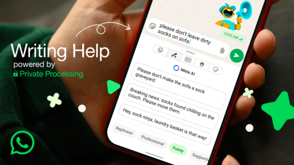 Нова функція штучного інтелекту WhatsApp дозволяє перефразувати та налаштувати тон повідомлень