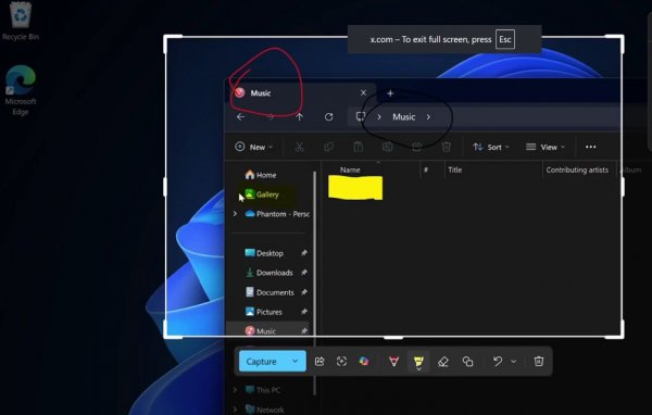 "Ножницы" Windows 11 теперь сохраняют видео отдельного окна и могут рисовать на скриншотах