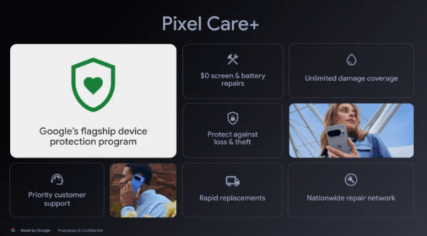 Google запускає нову програму захисту пристроїв під назвою Pixel Care+