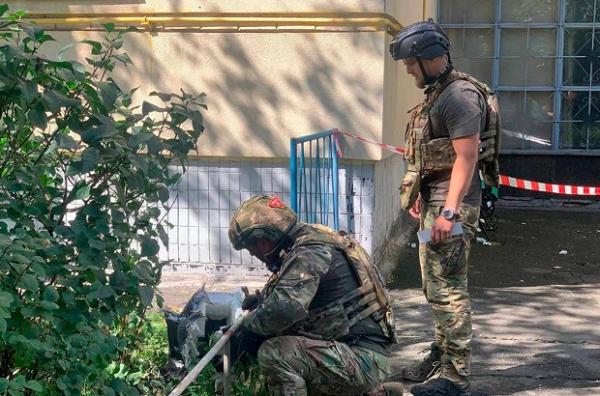 У Солом’янському районі впав російський дрон біля житлового будинку і не вибухнув