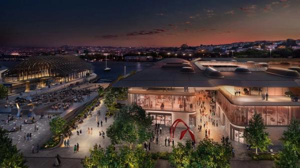 Foster + Partners показали проєкт ТЦ із рестораном у формі літальної тарілки