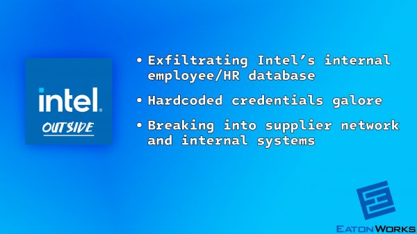 Хакер загрузил данные всех 270 тыс. сотрудников Intel благодаря простой уязвимости входа на сайты
