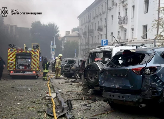 У вівторок, 30 вересня, російські окупанти завдали удару безпілотниками по центру Дніпра.