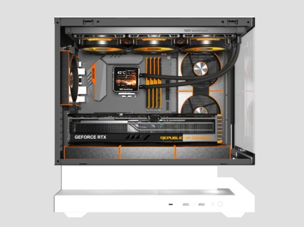 Аквариум для RTX 5090: корпус darkFlash Floatron F1 оптимизирован для доступа воздуха и размещения компонентов