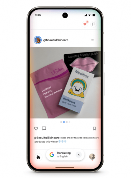 Функція пошуку Circle to Search від Google тепер може перекладати текст під час прокручування