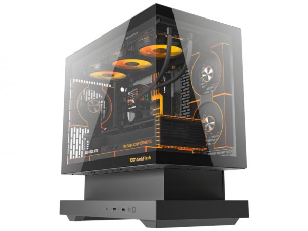 Аквариум для RTX 5090: корпус darkFlash Floatron F1 оптимизирован для доступа воздуха и размещения компонентов