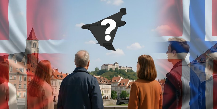 Повторна поява невідомих безпілотників над територією Данії, зокрема поблизу військових об’єктів, розглядається як гібридна атака