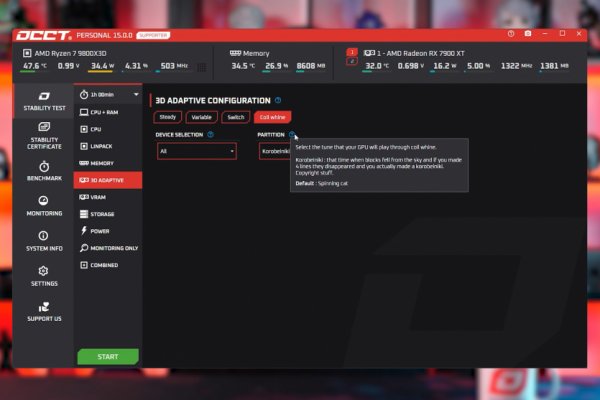 Стресс-тест OCCT v15 заставляет видеокарту "петь": во время обнаружения свиста дроселей вентиляторы играют мелодию Стресс-тест OCCT v15 заставляет видеокарту "петь": во время обнаружения свиста дроселей вентиляторы играют мелодию
