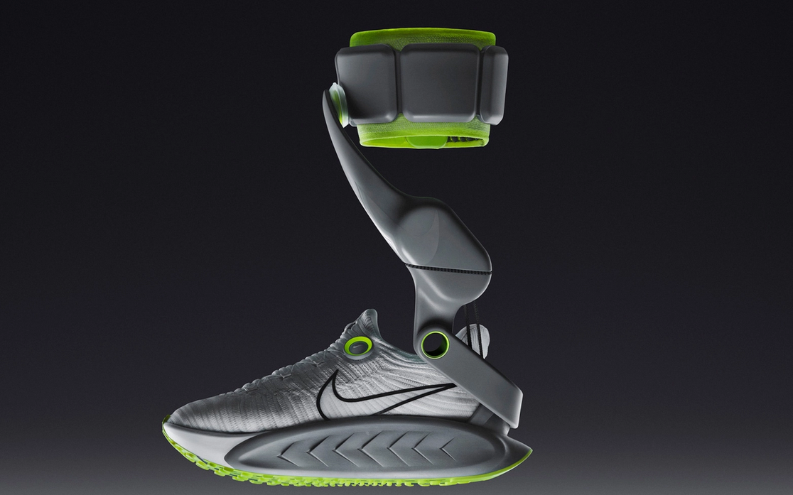 Nike представляє Project Amplify — кросівки, що додають силу кроку за допомогою екзоскелета Nike представила Project Amplify — першу у світі систему взуття з моторизованим підсиленням для бігу та ходьби