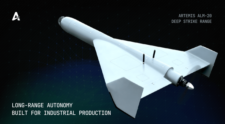 Американська компанія Auterion оголосила про успішне завершення проєкту Artemis — створення далекобійного дрона-камікадзе з дальністю польоту 1600 км
